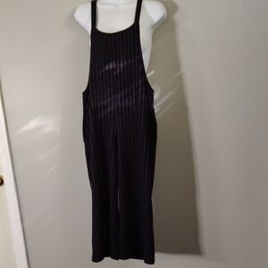 Bleuh Ciel Blue and White Pinstriped Jumpsuit Size S
